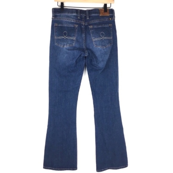 LUCKY BRAND Jeans Sofia Boot Cut Stretch Denim Whiskering Details Size 6/28 - Picture 4 of 9